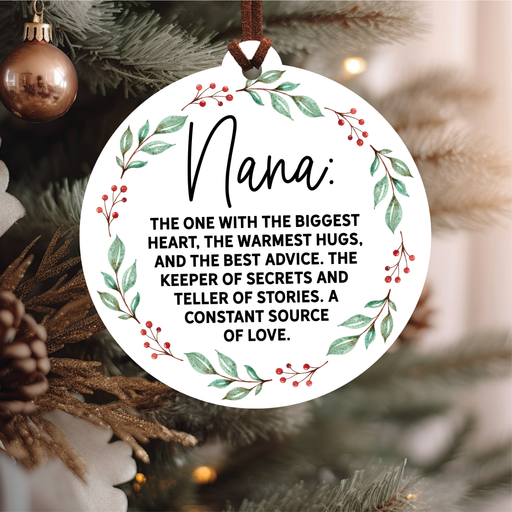 Grandma Definition Christmas Ornament