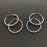 Pearl Metal Beaded Hoop Earrings