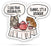 Personality Disorder | Funny Cat stickers | Hand Drawn