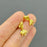 14K Gold Plated Goldfish Ear Studs