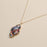 Iridescent Cloud-Shaped Pendant Necklace