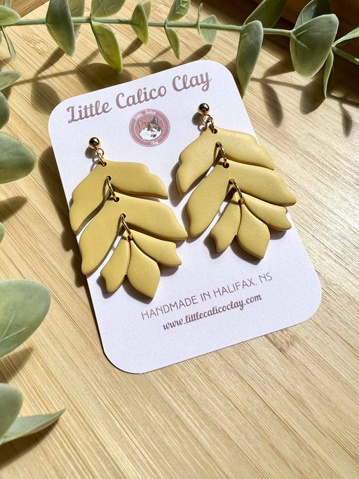 Tiered Dangle Earrings | Mustard