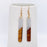 Resin Wooden Stick Rectangular Pendant Earrings