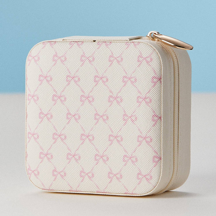Faux Leather Novelty Print Travel Jewelry Box