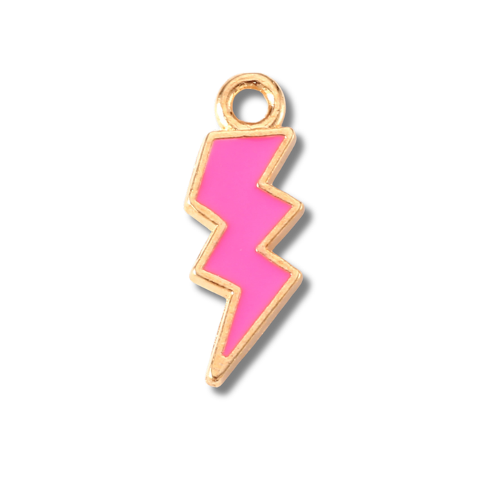 Lightening Bolt Colored Charm