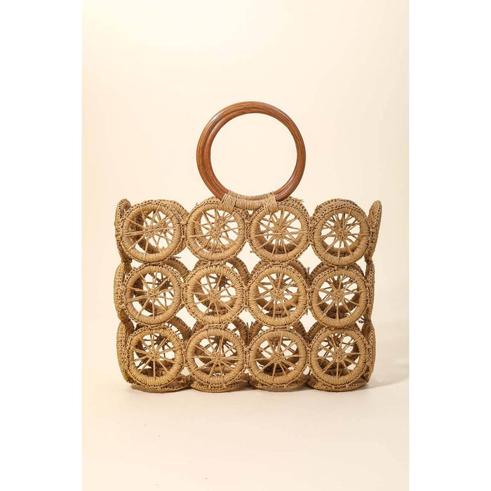 Boho Multi Circle Summer Beach Bag