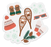 Clear Snowy Winter Favorites Sticker, 3x2.74in | Christmas