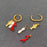 Fish & Pearls & Coral 18K Gold Plated SS Huggie Earrings - FGS