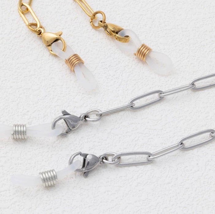 18K Gold PVD Stainless Steel Paperclip Sunglass Chain