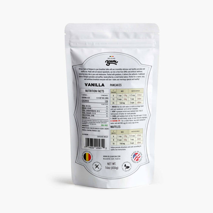 Belgian Pancake and Waffle Breakfast Mix – Vanilla