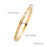 Multi Style 18K Gold Plated Stainless Steel Cuff Bangles-FGS
