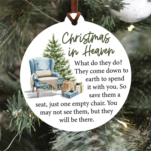 Christmas In Heaven Christmas Ornament | Chair