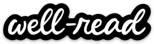 Well-Read Sticker 3.2x0.78in