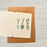 Tiny Card with Sea Glass, Potted Plants Card