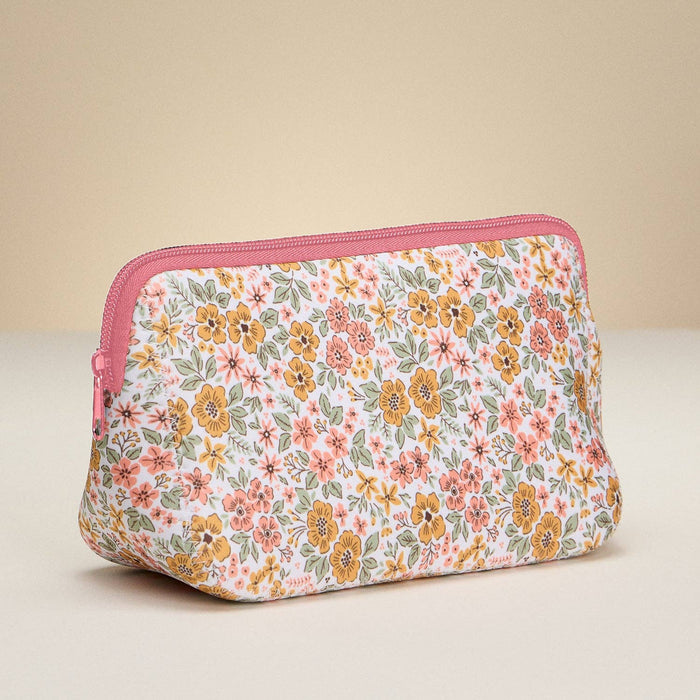 Neoprene Floral Zip Pouch