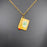 Enamel Book 18K Golden S.Steel Necklace