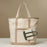 Ecofriendly Cotton Canvas Carry Tote with Charm Holder