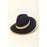 Straw Braided Fringe Fedora Hat