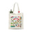 Saskatchewan Canada Illustrated Landmarks Souvenir Tote Bag with Prairie Icons