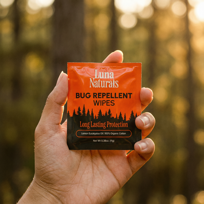 Natural Bug Repellent Wipes — Summer & Outdoor | 15ct