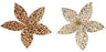 Poinsettia on Clip Amber with Polka Dots Velvet