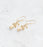 Long Stem Rose Earrings gold