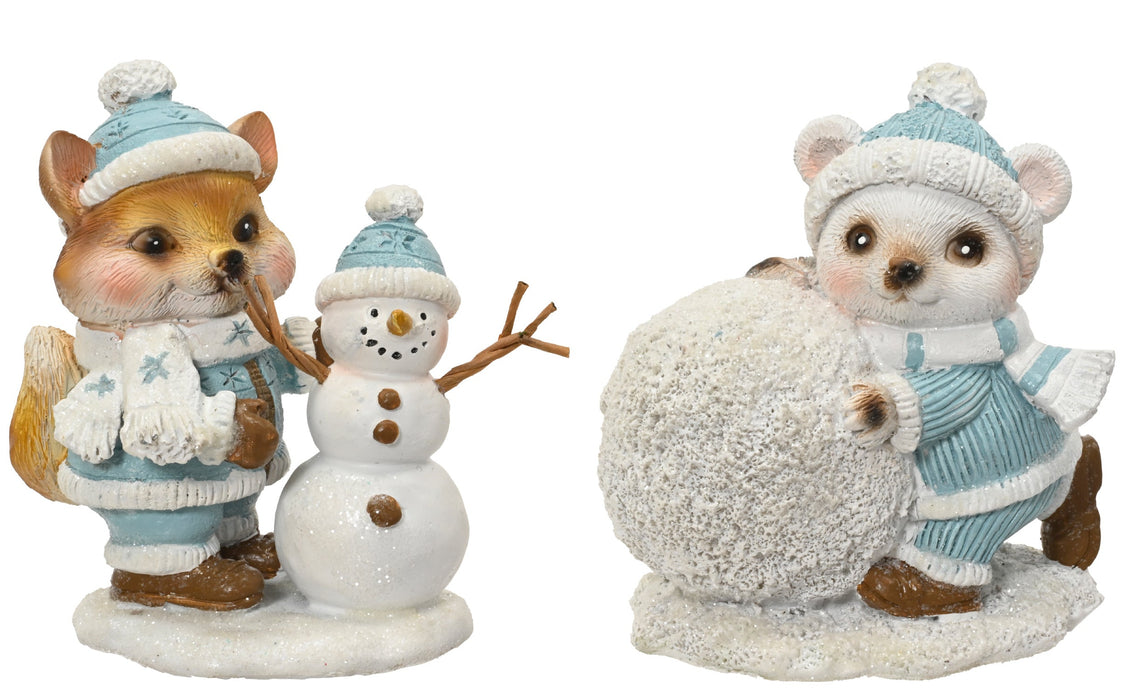 Making a Snowman Polar Bear/Fox in Blue