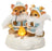 Roasting Marshmallows Deer & Fox in Blue