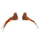 Bird with Clip Brown/Rust