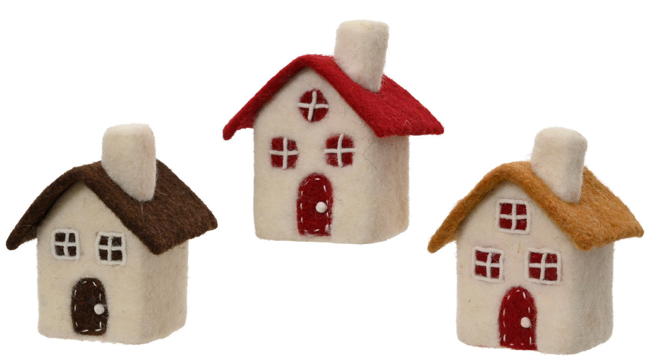 Little Felt House Assorted 12 cm