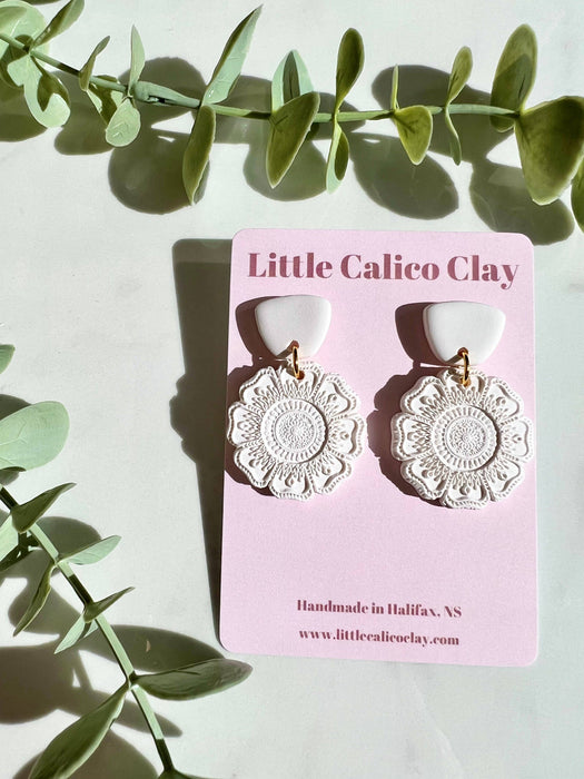 Mandala Dangles | Polymer Clay Earrings