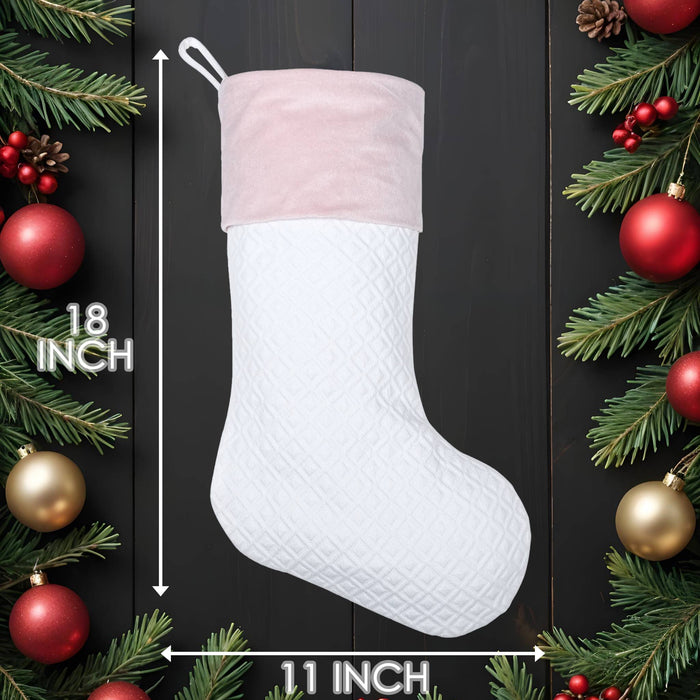 Pink Plaid Christmas Stockings