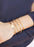 Gold Stainless Steel Paperclip Chain Bracelet + Extension