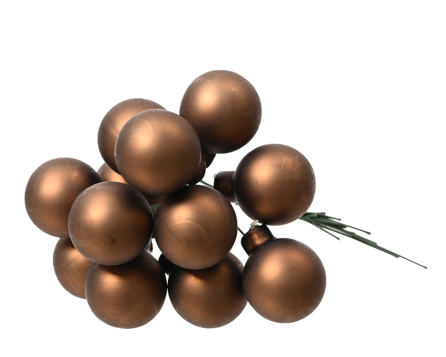 Baubles Matt Espresso 12 on Wires