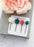 Flower Bobby Pins | Blue and Coral | Flowers for Hair