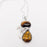 Natural Stone Cat-shaped Pendant Necklace - CS