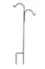 Shepherd Hook Double Offset 5'4" Black