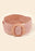 Acetate Buckle Elastic Braided Belt