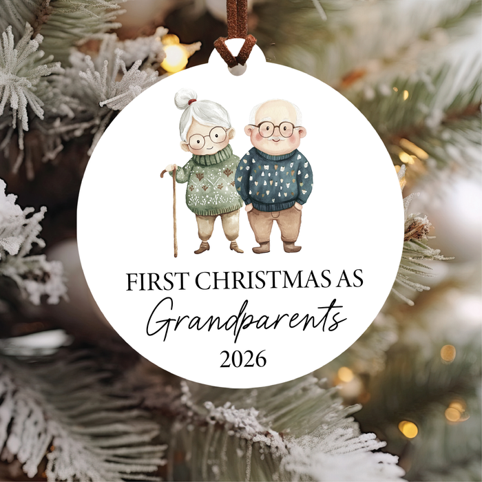 First Christmas As Grandparents 2025 Ornament