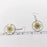 Queen Anne's Lace Round Pendant Dried Flowers Earrings - PDF