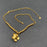 Inlaid Pearl Flower Charm 18K Gold Plated SS Necklace - FGS