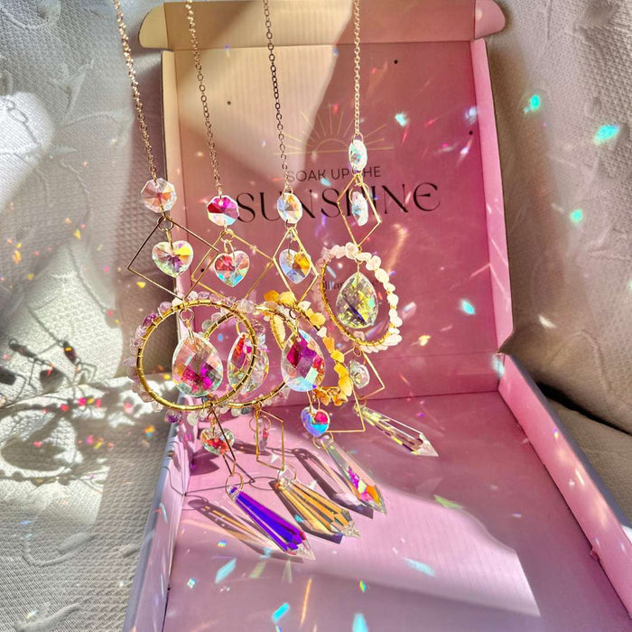 Aura Crystal Suncatcher - Gem Decor Gift for Home
