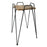 plant stand lancet wood top square 21"