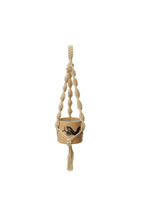 Original Plant Hanger Macrame Natural