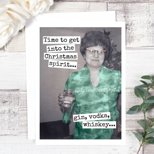 Time To Get Into The Christmas Spirit... Gin, Vodka Whiskey.