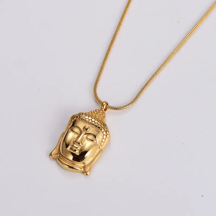 Buddha Pendant Gold Necklace