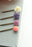 Flower Bobby Pins - Purple and Hot Coral Pink