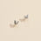Butterfly Gold Dip Layered Stud Earrings