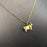 Mini Cat & Dog Charm 18K Gold Plated Steel Necklace - FGS