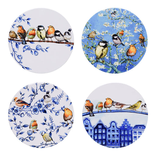 Coasters Forest Birds set of 4